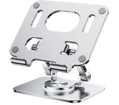Soporte para tableta portátil y giratorio de 360 grados silver