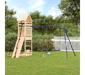 Vidaxl parque infantil de exterior madera maciza de pino