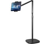 Soporte de pie para tablet y móviles universal giratorio 360º rotula de aluminio y base de acero esmaltado compatible con todos
