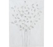 Pintura en lienzo y madera blanca 90x120x4 cm