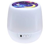 Proyector giratorio de cielo estrellado con pilas, luz nocturna junto a la cama, regalo, lámpara de escritorio, luz led, 3 colores