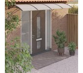 Toldo parasol | marquesina de puerta policarbonato negro 350x100 cm cfw25840