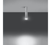 Lámpara de techo toris 30 led blanco con bombilla 3000k - 6x6x30cm sollux