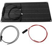 Panel cargador solar portátil ligero monocristalino de 100 w, generador de energía para techo de rv, c