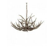 Ideal lux chalet - lámpara colgante de 8 luces marrón claro, e14