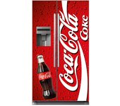 Vinilo adhesivo para nevera americana - coca cola