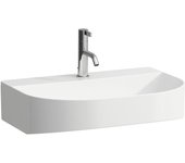 Lavabo sonar de laufen, con 1 agujero para grifo, sin rebosadero, 600x420mm, h8103424001561, color: blanco con lcc