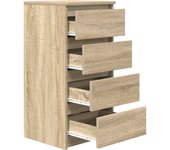 Aparador | aparador de comedor | armario de cocina roble sonoma 37,5x35x76 cm madera de ingeniería cfw72938