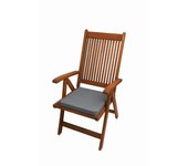 Cojin para silla de jardín 40x40x4cm 1 pieza, gris, cojines para sillas, cojín de asiento, cojines para sillas de interior y exterior