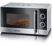 Severin mw 7874 - microondas con grill de 20 litros, 700 w acero inoxidable