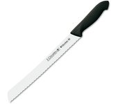 3 claveles proflex - cuchillo profesional panero 25 cm microban. negro
