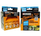 Cinta americana 50 mm blanca rollo 10m