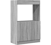 Aparador | aparador de comedor | armario de cocina de madera de ingeniería gris sonoma 63x33x100 cm cfw64819