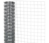 Malla metálica cuadrada 0,5x5 m 13 mm acero galvanizado nature