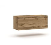 Pequeño mueble de almacenamiento colgante never en roble wotan 100cm
