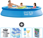 Paquete de piscina - intex - alrededor - 305x305x61 cm + accesorios cb123