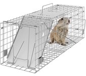 Vevor jaula trampa para animales 610x203x203 mm cruelty free para gatos ardillas
