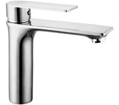Grifo monomando de lavabo en color cromo serie kizu