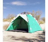 Tienda de playa 3 personas impermeable apertura rápida verde v8231 unico / verde