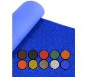 Felpudo de rizos pvc vinílico | gran resistencia y calidad | perfecto para entradas y recepciones | 1,22 x 11 m (azul sin base)