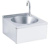 Lavamanos gama pro pellet ø 275 mm 170x340x340 mm acero inoxidable aisi 304 5 litros mando de rodilla