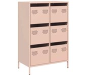 Aparador | aparador de comedor | armario de cocina acero rosa 68x39x101 | 5 cm cfw54751