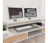 Soporte para monitor blanco 100 x 24 x 13 cm madera contrachapada