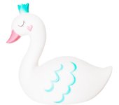 Luz nocturna a pilas para dormitorio con forma de cisne - silumen