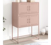 Aparador rosa 68,5x38,5x107 cm acero