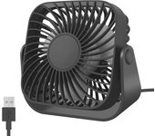 Mini ventilador de escritorio usb ultra silencioso de 3 velocidades para dormitorio y oficina