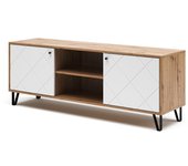 Vicco mueble bajo para tv nizza, roble artesanal, 150 x 55.2 cm