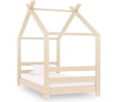 Estructura de cama infantil de madera maciza de pino 70x140 cm