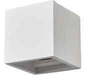 Aplique de pared lindby freja, blanco, escayola, g9, aplique