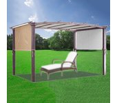 Techo de pérgola de repuesto universal para patio, terraza, toldo universal (3 m x 2,4 m).
