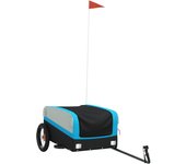 Remolque para bicicleta hierro negro y azul 30 kg cfw44133