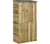 Maison exclusive - caseta herramientas de jardín madera de pino 85x48x177 cm