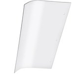 Toldo para puerta marquesina anti uv transparente 40x80cm montaje empotrado