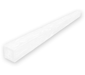 Viga imitación madera 15cm de ancho x 15cm de alto x 3m de largo color blanco decorativa de poliuretano vu0012d-b