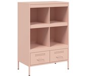 Aparador | aparador de comedor | armario de cocina de acero laminado en frío rosa 68x39x101,5 cm cfw75521