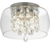 Searchlight 3 ljus badrumsspoltaklampa krom, kristall ip44, g9