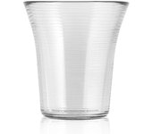 H&h set 6 bicchieri tavola circle in vetro trasparente cl 27
