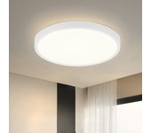 Zmh lámpara de techo led redonda blanca de ø22 cm - lámpara de baño impermeable de 15 w