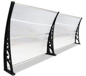 Toldo marquesina para puerta de entrada de policarbonato 300 x 100 cm
