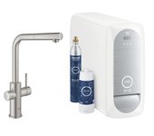Grohe 31539dc0 - blue home | - grifo para fregadero de cocina con función de filtro | l - caño starter kit |