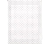 Estor enrollable premium - estor enrollable tamaño 140x250 - estor premium color blanco con motas rosas | blindecor