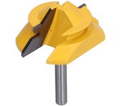 Broca de enrutador de 45°, vástago de 1/4 pulg., cortador de hoja de aleación para cortar madera, proyectos de carpintería (2 pulg.)