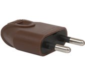 Enchufe eléctrico macho de 2 polos, 6 a, debflex