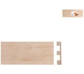 Tabla de cortar de madera de palet, 40x15 cm marrón h&h