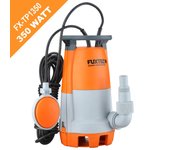 Bomba sumergible de aguas residuales fuxtec fx-tp1350 350 watts, máx. 7500 l/h, altura de impulsion máx. 6 m