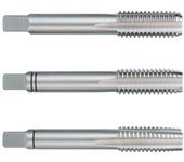 Juego de 3 machos para roscar a mano bsw ~ din 352 hss rectificados con rosca 3/16 ruko 246316